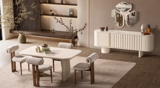 Product img 2, Lotus Aytaşı Modern Yemek Odası Takımı